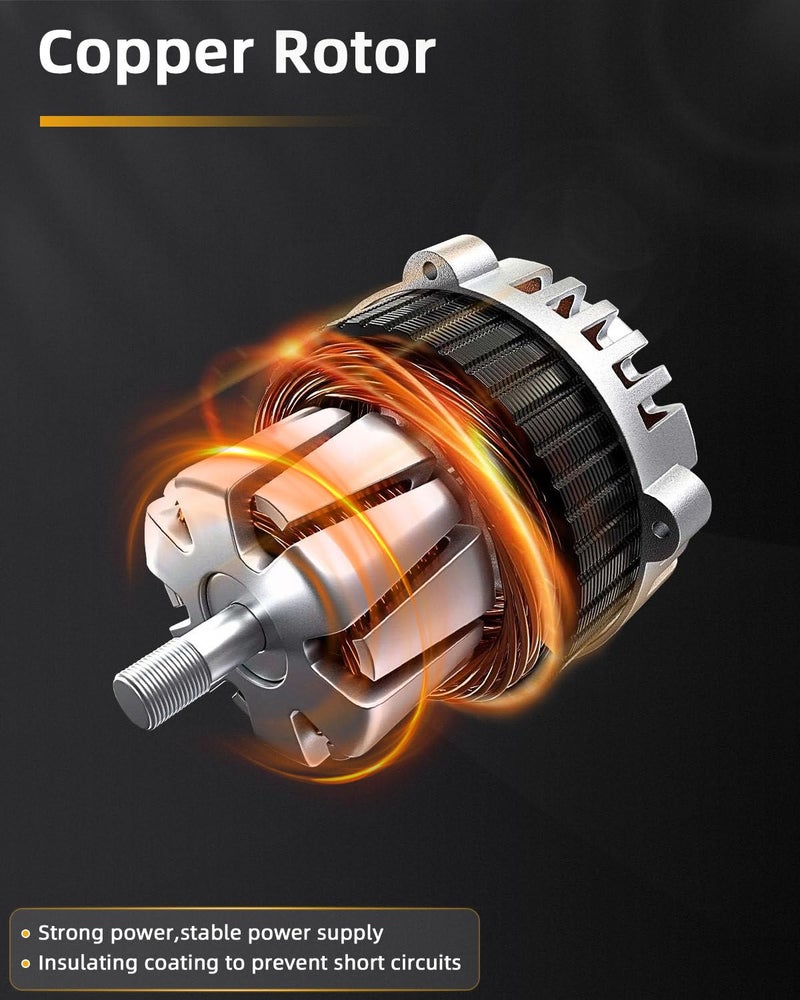OCPTY Alternators 11063 fit for Chevrolet for Corvette 2003-2004,for Chrysler for Pacifica 2004-2006,12V 145Amp 6 Groove Clutch Pulley Replaces 11063 AND0312 4868760AD - Image 4